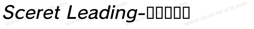 Sceret Leading字体转换